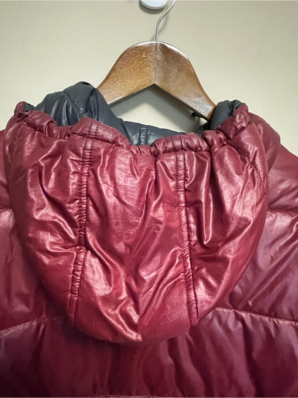Point Zero Charcoal Grey & Burgundy Reversible Puffer Jacket Men’s XL - Picture 13 of 15